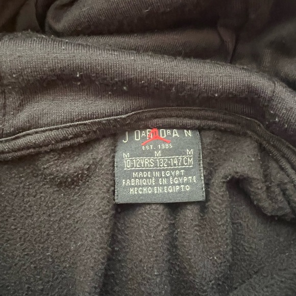 Air Jordan boys Black Hoodie with Logo size medium 10-12 years - Picture 3 of 3